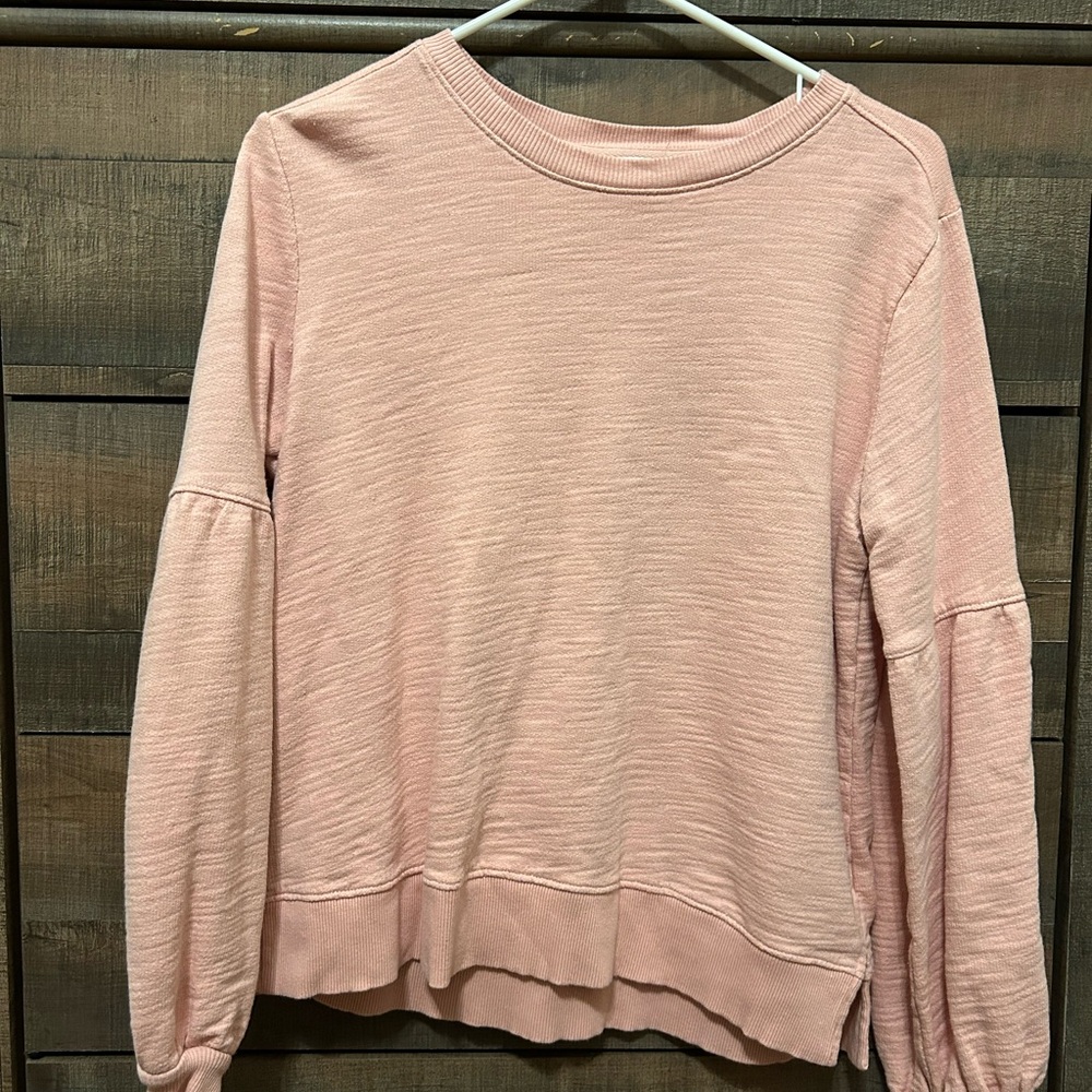 Women’s Long Sleeve | Time and Tru Pink Medium